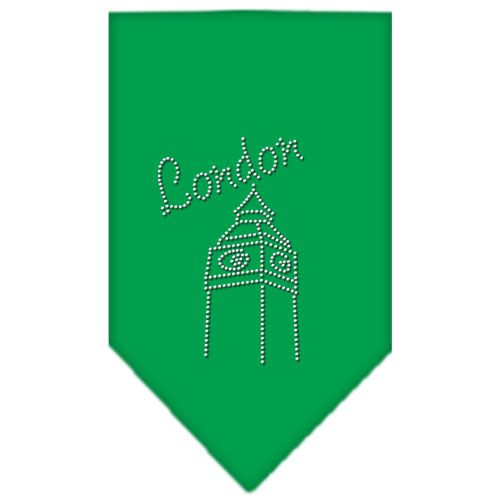 London Rhinestone Bandana Emerald Green Small